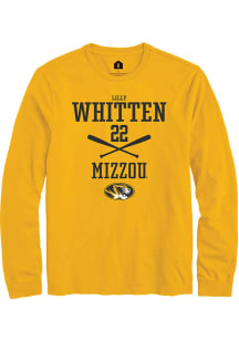 Lilly Whitten  Missouri Tigers Gold Rally NIL Sport Icon Long Sleeve T Shirt