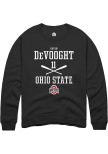 Gavin DeVooght  Rally Ohio State Buckeyes Mens Black NIL Sport Icon Long Sleeve Crew Sweatshirt