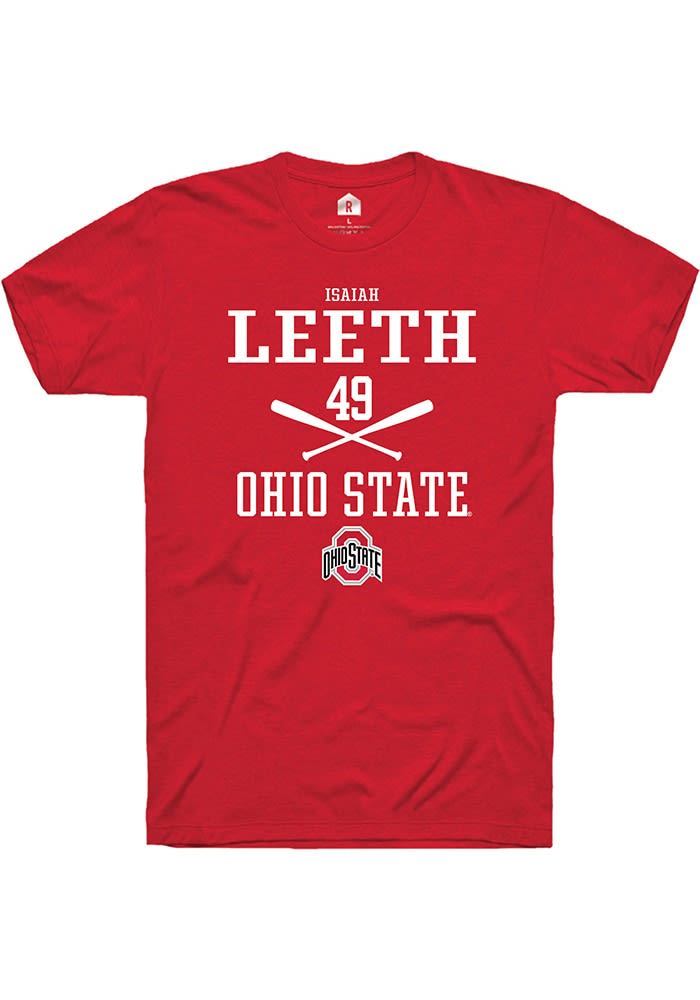 Isaiah Leeth Ohio State Buckeyes Rally NIL Sport Icon Short Sleeve T Shirt