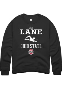 Lucas Lane  Rally Ohio State Buckeyes Mens Black NIL Sport Icon Long Sleeve Crew Sweatshirt