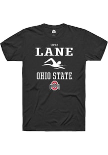 Lucas Lane  Ohio State Buckeyes Black Rally NIL Sport Icon Short Sleeve T Shirt