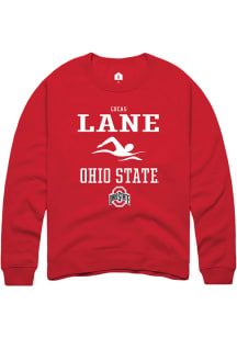 Lucas Lane  Rally Ohio State Buckeyes Mens Red NIL Sport Icon Long Sleeve Crew Sweatshirt