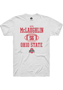 Seth McLaughlin  Ohio State Buckeyes White Rally NIL Sport Icon Short Sleeve T Shirt