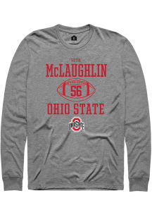 Seth McLaughlin  Ohio State Buckeyes Graphite Rally NIL Sport Icon Long Sleeve T Shirt