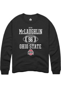 Seth McLaughlin  Rally Ohio State Buckeyes Mens Black NIL Sport Icon Long Sleeve Crew Sweatshirt