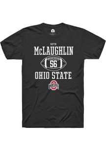 Seth McLaughlin  Ohio State Buckeyes Black Rally NIL Sport Icon Short Sleeve T Shirt