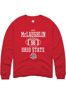 Seth McLaughlin  Rally Ohio State Buckeyes Mens Red NIL Sport Icon Long Sleeve Crew Sweatshirt