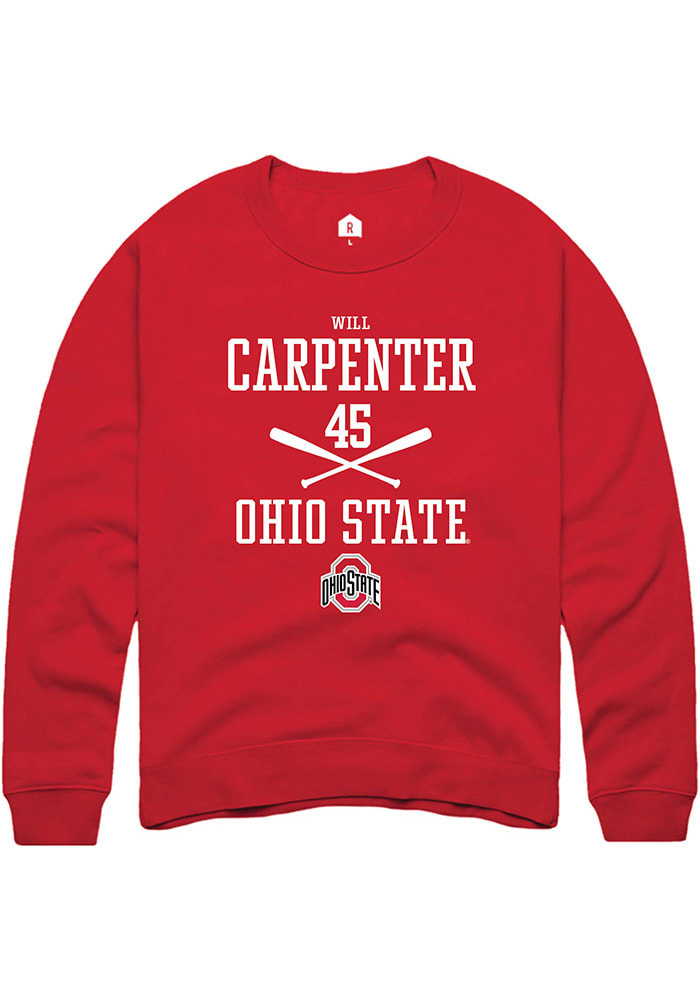 Will Carpenter Rally Ohio State Buckeyes Mens NIL Sport Icon Long Sleeve Crew Sweatshirt