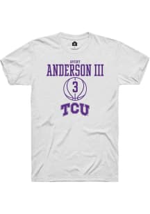 Avery Anderson III  TCU Horned Frogs White Rally NIL Sport Icon Short Sleeve T Shirt