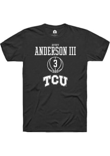 Avery Anderson III  TCU Horned Frogs Black Rally NIL Sport Icon Short Sleeve T Shirt