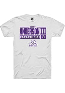 Avery Anderson III  TCU Horned Frogs White Rally NIL Stacked Box Short Sleeve T Shirt