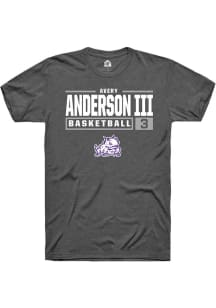 Avery Anderson III  TCU Horned Frogs Dark Grey Rally NIL Stacked Box Short Sleeve T Shirt