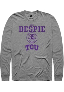 Cole Despie  TCU Horned Frogs Graphite Rally NIL Sport Icon Long Sleeve T Shirt
