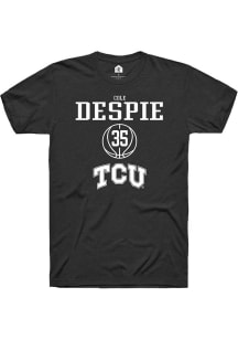 Cole Despie  TCU Horned Frogs Black Rally NIL Sport Icon Short Sleeve T Shirt