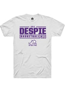 Cole Despie  TCU Horned Frogs White Rally NIL Stacked Box Short Sleeve T Shirt
