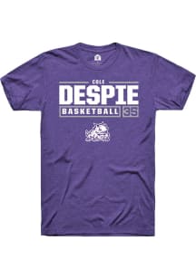 Cole Despie  TCU Horned Frogs Purple Rally NIL Stacked Box Short Sleeve T Shirt