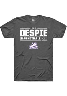 Cole Despie  TCU Horned Frogs Dark Grey Rally NIL Stacked Box Short Sleeve T Shirt