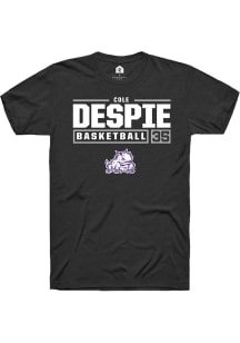 Cole Despie  TCU Horned Frogs Black Rally NIL Stacked Box Short Sleeve T Shirt