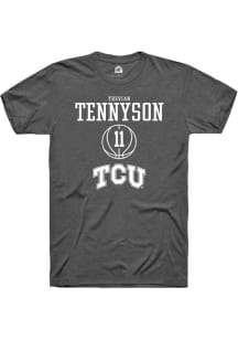 Trevian Tennyson  TCU Horned Frogs Dark Grey Rally NIL Sport Icon Short Sleeve T Shirt