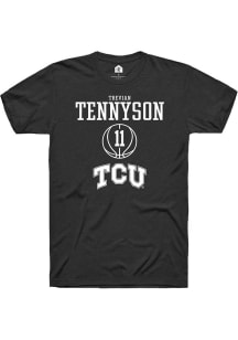 Trevian Tennyson  TCU Horned Frogs Black Rally NIL Sport Icon Short Sleeve T Shirt