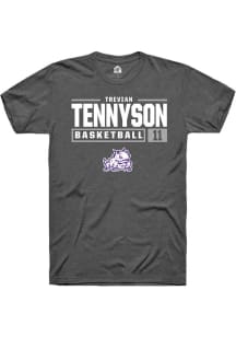 Trevian Tennyson  TCU Horned Frogs Dark Grey Rally NIL Stacked Box Short Sleeve T Shirt