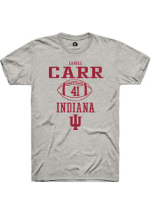 Lanell Carr  Indiana Hoosiers Ash Rally NIL Sport Icon Short Sleeve T Shirt