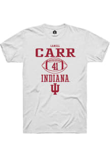 Lanell Carr  Indiana Hoosiers White Rally NIL Sport Icon Short Sleeve T Shirt