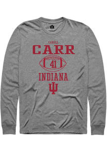 Lanell Carr  Indiana Hoosiers Graphite Rally NIL Sport Icon Long Sleeve T Shirt