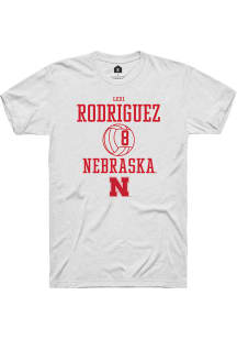 Lexi Rodriguez  Nebraska Cornhuskers White Rally NIL Sport Icon Short Sleeve T Shirt