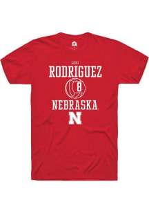 Lexi Rodriguez  Nebraska Cornhuskers Red Rally NIL Sport Icon Short Sleeve T Shirt