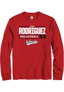 Lexi Rodriguez  Nebraska Cornhuskers Red Rally NIL Stacked Box Long Sleeve T Shirt