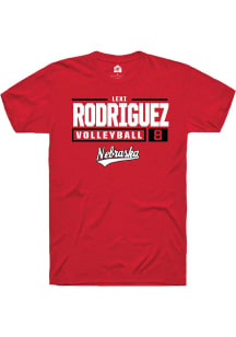 Lexi Rodriguez  Nebraska Cornhuskers Red Rally NIL Stacked Box Short Sleeve T Shirt