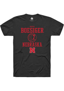 Maisie Boesiger Black Nebraska Cornhuskers NIL Sport Icon Short Sleeve T Shirt