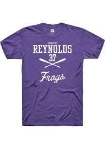 Timothy Reynolds  TCU Horned Frogs Purple Rally NIL Sport Icon Short Sleeve T Shirt