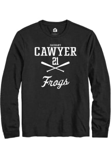 Zachary Cawyer  TCU Horned Frogs Black Rally NIL Sport Icon Long Sleeve T Shirt
