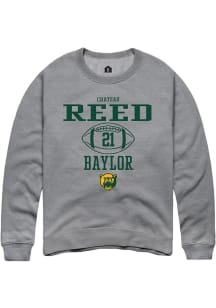 Chateau Reed  Rally Baylor Bears Mens Graphite NIL Sport Icon Long Sleeve Crew Sweatshirt