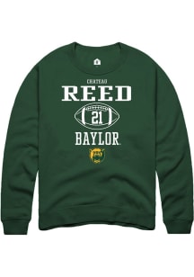 Chateau Reed  Rally Baylor Bears Mens Green NIL Sport Icon Long Sleeve Crew Sweatshirt