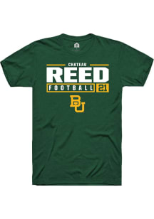 Chateau Reed  Baylor Bears Green Rally NIL Stacked Box Short Sleeve T Shirt