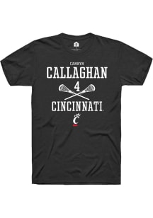 Camryn Callaghan  Cincinnati Bearcats Black Rally NIL Sport Icon Short Sleeve T Shirt