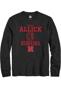 Rebekah Allick Rally Mens Black Nebraska Cornhuskers NIL Sport Icon Tee