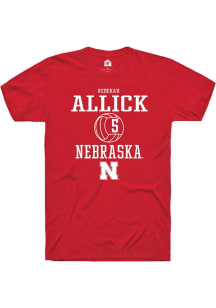 Rebekah Allick Red Nebraska Cornhuskers NIL Sport Icon Short Sleeve T Shirt