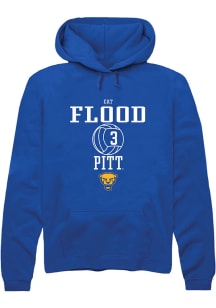Cat Flood  Rally Pitt Panthers Mens Blue NIL Sport Icon Long Sleeve Hoodie