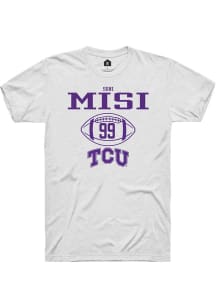 Soni Misi  TCU Horned Frogs White Rally NIL Sport Icon Short Sleeve T Shirt