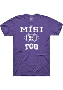Soni Misi  TCU Horned Frogs Purple Rally NIL Sport Icon Short Sleeve T Shirt