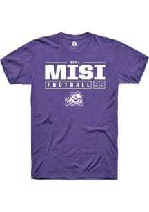 Soni Misi  TCU Horned Frogs Purple Rally NIL Stacked Box Short Sleeve T Shirt