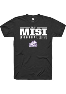 Soni Misi  TCU Horned Frogs Black Rally NIL Stacked Box Short Sleeve T Shirt