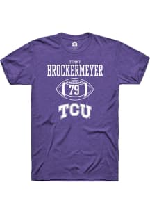 Tommy Brockermeyer  TCU Horned Frogs Purple Rally NIL Sport Icon Short Sleeve T Shirt