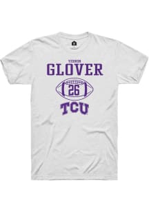 Vernon Glover  TCU Horned Frogs White Rally NIL Sport Icon Short Sleeve T Shirt