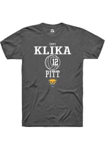 Emmy Klika Dark Grey Pitt Panthers NIL Sport Icon Short Sleeve T Shirt