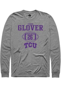 Vernon Glover  TCU Horned Frogs Graphite Rally NIL Sport Icon Long Sleeve T Shirt